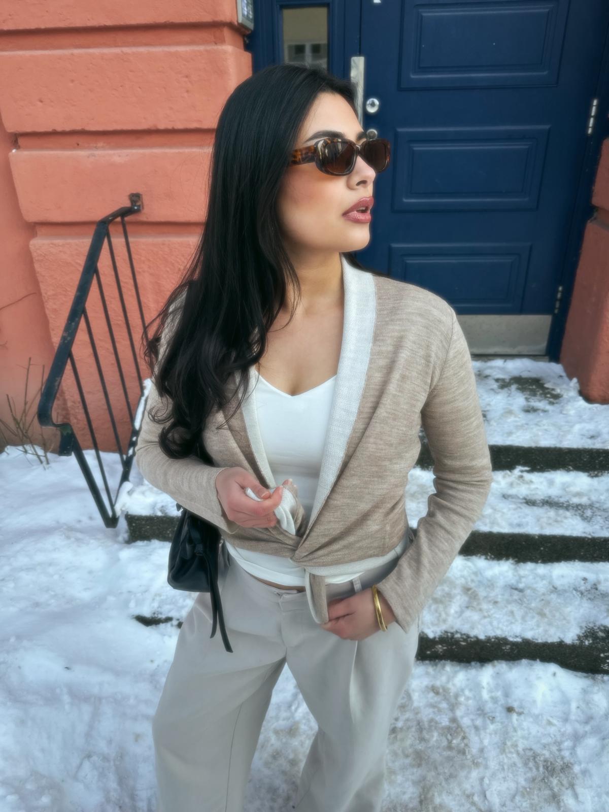 WARMI Cardigan Sand