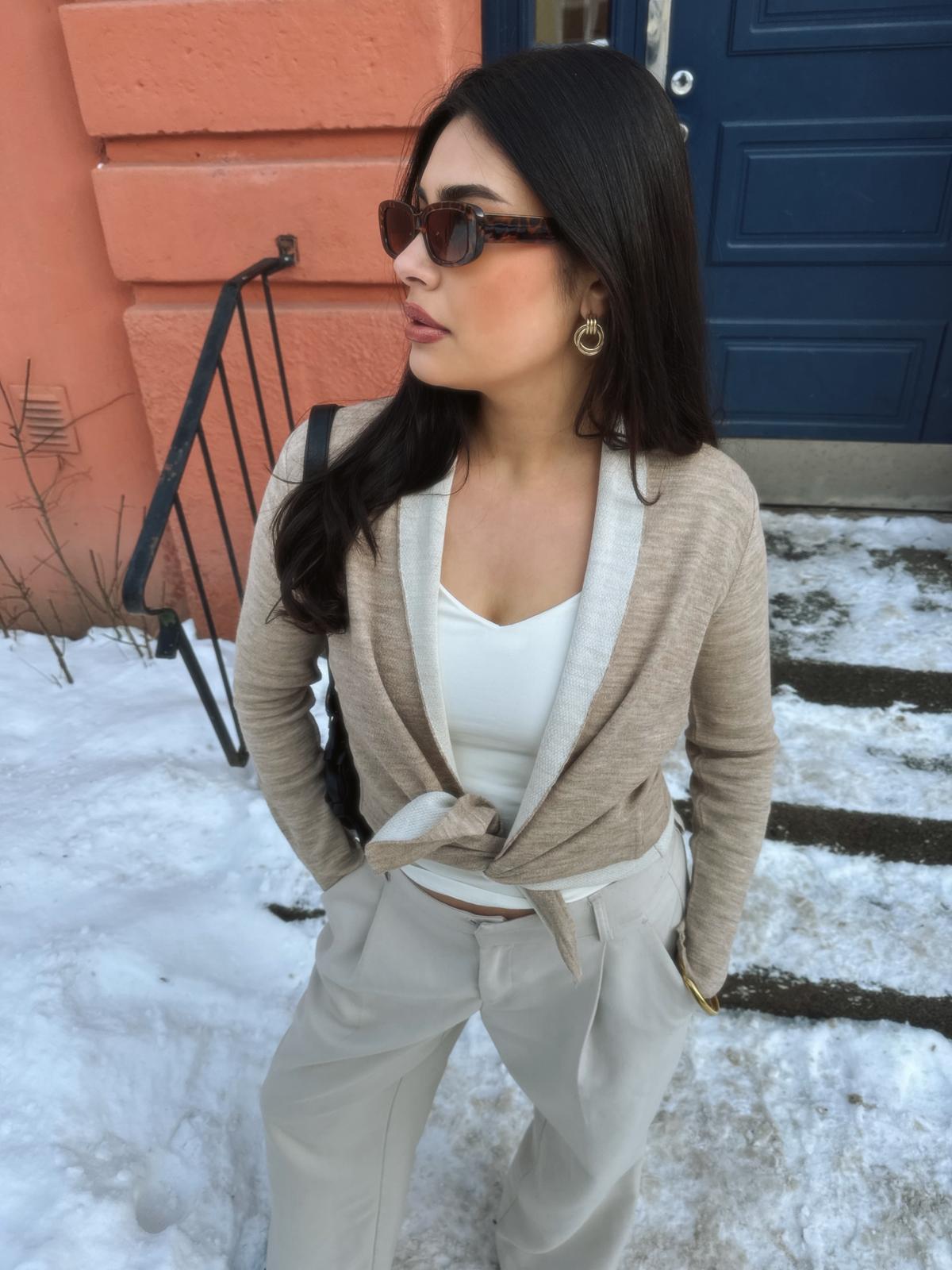 WARMI Cardigan Sand